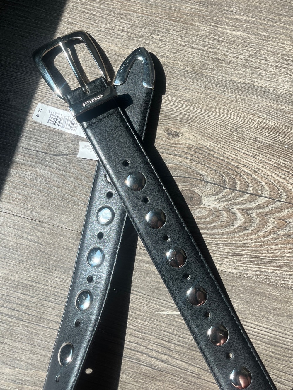 Western Black Studded Belt
